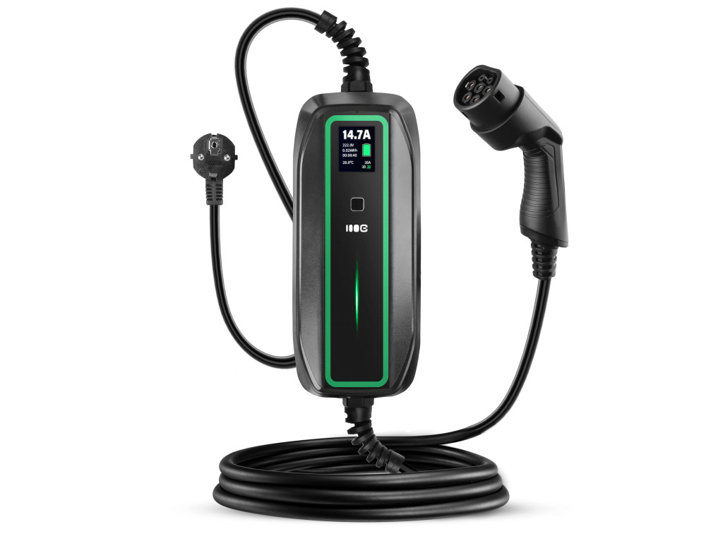 Green Cell (EV16) 3.6kW, 10/16A Schuko - Tip 2 mobilni punjač za punjenje električnih vozila i Plug-In hibrida 6.5m