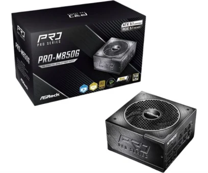ASRock PSU PRO Series PRO-M850G, 850W, 80 Gold, Modular