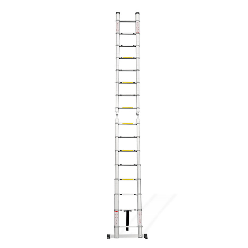 ProScope teleskopske ljestve (Preklopne) #DLT708F (2x8 stepenica / 237-500 cm) + stabilizator - PRO
