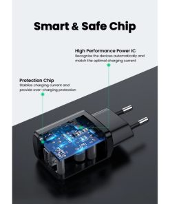 UGREEN zidni punjač 10.5W, 5V/2.1A, USB-A, crni