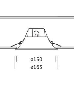 Osram dowlight Punctoled 13W, 1100lm, 4000K, fi 150mm