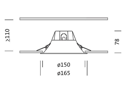 Osram dowlight Punctoled 13W, 1100lm, 4000K, fi 150mm
