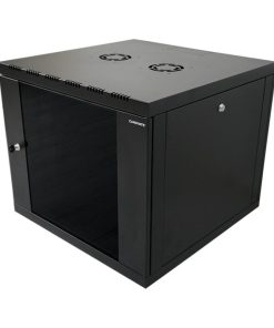 Canovate 12U 600x560x631 SINGLE zidni ormar s bočnim stranama koje se mogu otvoriti izvana, crni (WS3O-9-1265F)