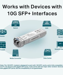 TP-Link 10G-LR SFP+ LC 1310 nm Single-mode, LC Duplex konektor, do 10 km