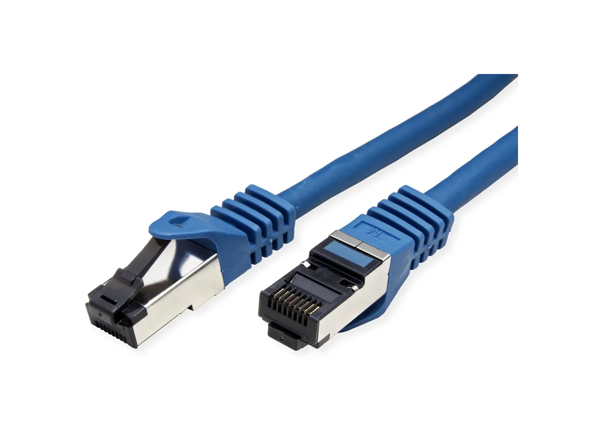 Roline VALUE S/FTP mrežni kabel Cat.8 (Class I), LSOH, stranded, 1.0m, plavi
