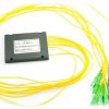 NFO Fiber Optic PLC Splitter, 1:8, ABS Module, SM, G657A, 1m, SC APC