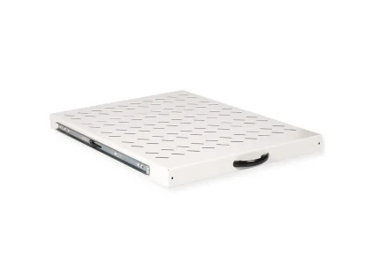 Roline 19" 1U izvlaćiva polica, D=550mm, nosivost 25kg, siva