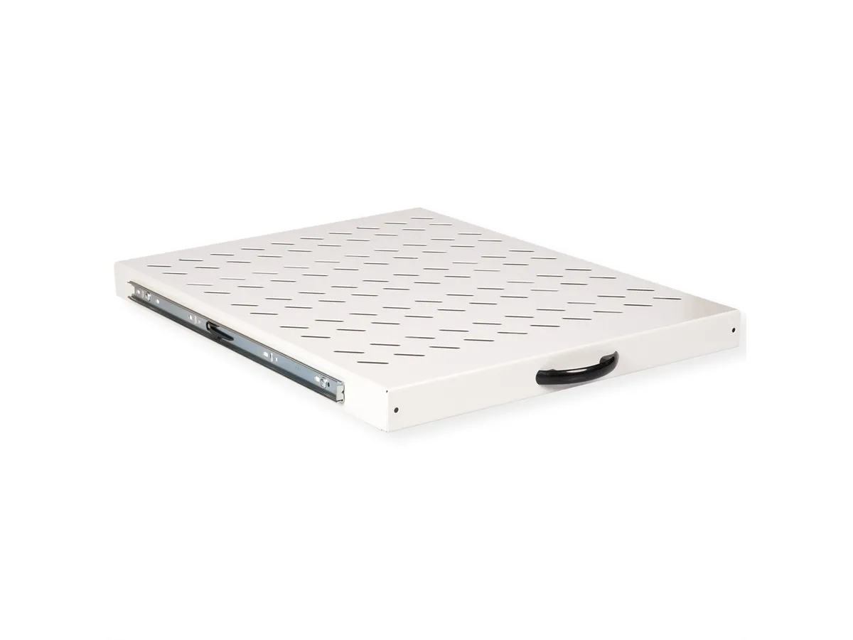 Roline 19" 1U izvlaćiva polica, D=550mm, nosivost 25kg, siva