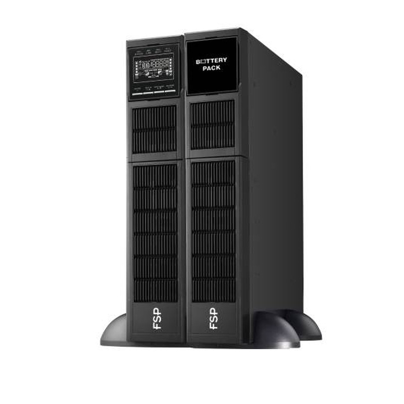 Fortron Source UPS Clippers Rack/Tower 1000VA/1000W, On-line double conversion, USB, RS-232, EPO, 8×C13, 2×9Ah,LCD