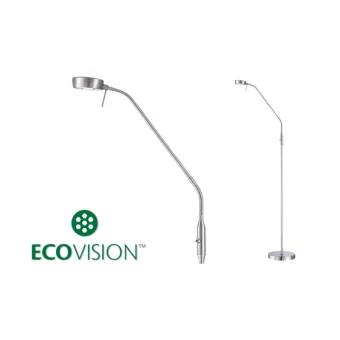 EcoVision LED podna svjetiljka 5W, 3000K - topla bijela, podesivo akrilno sjenilo