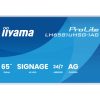 IIYAMA 65" LH6581UHSG-1AG 4K UHD (3840x2160) VA Signage 24/7, 500 cd/m2, 5000:1,white, removable frame, Android OS 14, iiShare, iiControl, iiSignage2