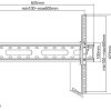 Manhattan TV nosač zidni 37"-70" do 45kg, crni