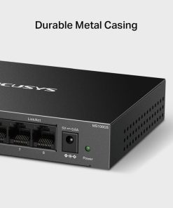Mercusys 8-Port Gigabit Desktop preklopnik (Switch) 8×10/100/1000Mbps, Plug & Play, Auto-Negotiation, Auto-MDI/MDIX, metalno kućište