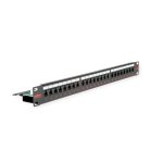 Roline Cat.6/Class E 19" Patch Panel 24-porta UTP, crni