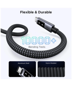 UGREEN Uno USB-C (M) na USB-C (M), PD 100W, 480 Mbps, LED ekran, 2.0m