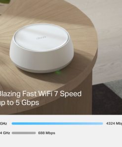 TP-Link BE3600 Tri-Band Whole Home Mesh WiFi 7, 688Mbps/4324 Mbps (2.4GHz/5GHz) 2×2.5 Gbps port, Deco App
