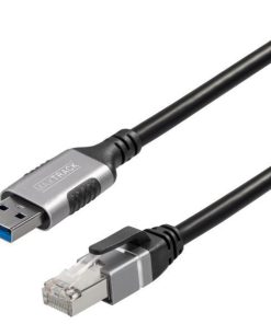 Transmedia Ethernet Cable Cat6 F UTP USB A 3.0 to RJ45, 5m