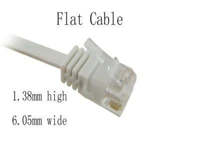 NaviaTec Cat6 patch cable flat, copper 0,5m