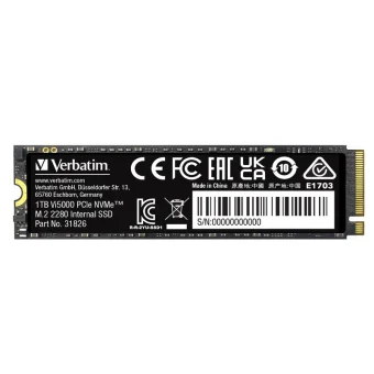 Verbatim Vi5000 1TB SSD PCIe NVMe M.2 2280 Gen4x4, R/W: 5000/4500MB/s