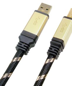 Roline GOLD USB3.0 kabel TIP A/B M/M, 1.8m, crno/zlatni