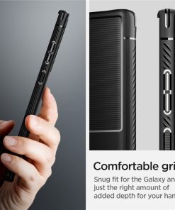Spigen Rugged Armor, zaštitna maska za telefon, mat crna - Samsung Galaxy S22 Ultra (ACS03914)