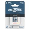 Ansmann NiMH Rechargeable battery AAA HR03 800 mAh maxE 4 pcs