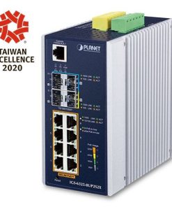 Planet Industrial L3 8-Port 10 100 1000T 802.3bt PoE 2-Port 1G 2.5G SFP 2-Port 10G SFP Managed Ethernet Switch