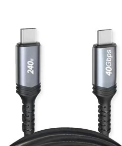 Roline VALUE USB4 Gen3x2 kabel TIP C-C M/M, Emark, 240W, 1.0m, crni