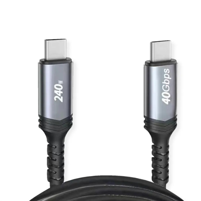Roline VALUE USB4 Gen3x2 kabel TIP C-C M/M, Emark, 240W, 1.0m, crni