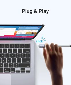 UGREEN 4-portni USB-C HUB 4xUSB-A 3.0 + USB-C power port, sivi