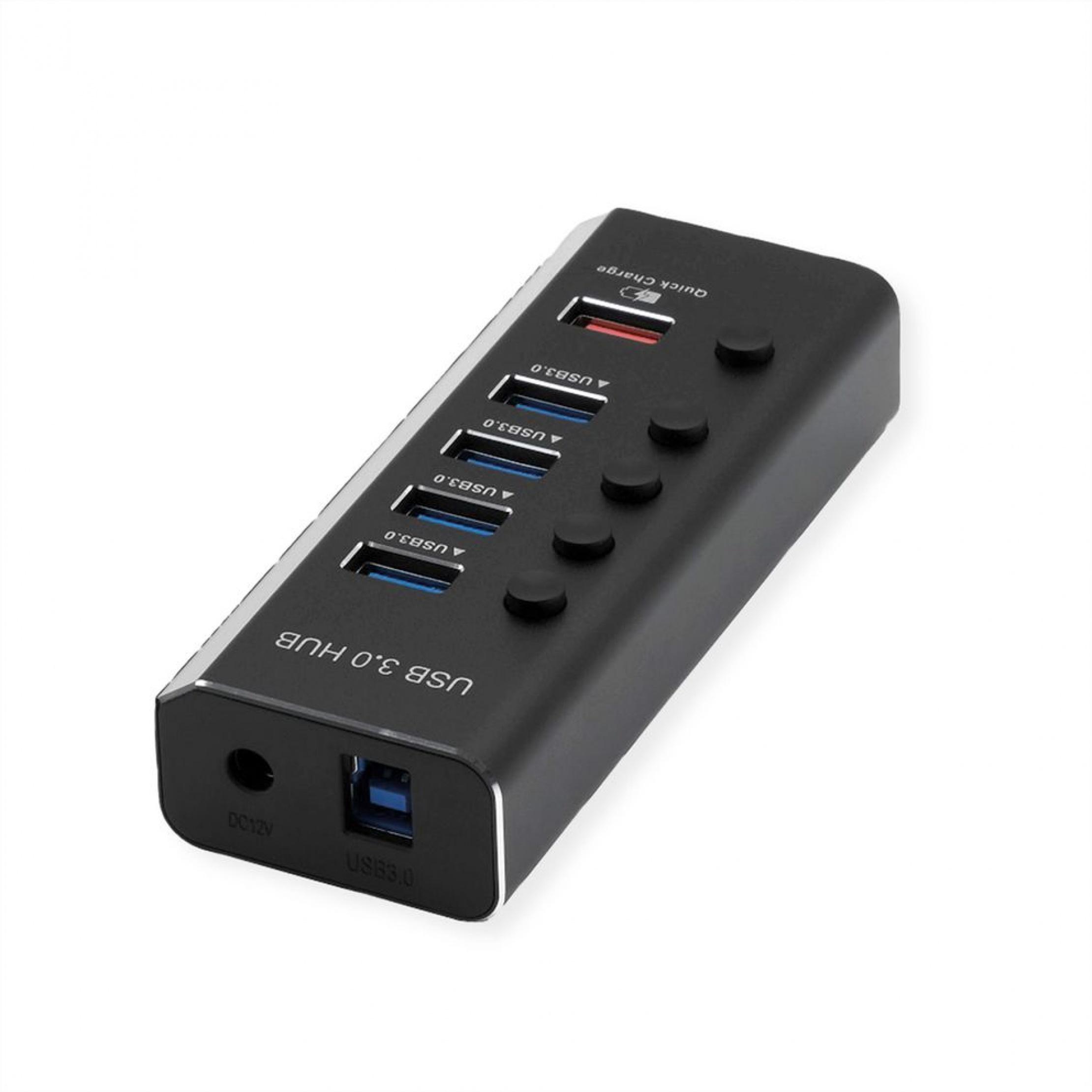 Roline Hub 7-portova USB3.2Gen1, preklopni
