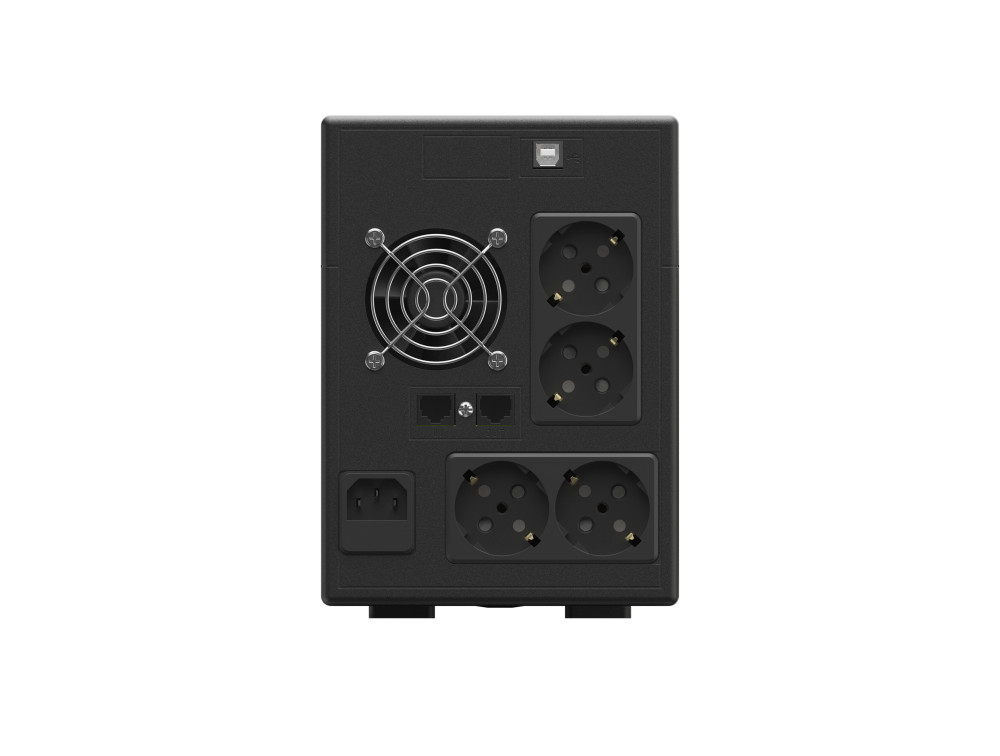 Green Cell UPS (UPSLP1050) 1500VA/1050W, Pure sine wave, Line Interactive AVR, PowerProof with LCD