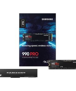 Samsung 990 Pro 2TB NVMe PCIe 4.0 M.2 SSD, R/W: 7450/6900 MB/s, (MZ-V9P2T0BW)