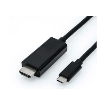 Roline USB-C - HDMI kabel, M/M, 2.0m, crni