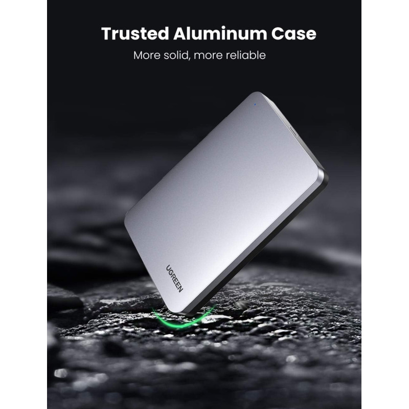 UGREEN vanjsko kućište, 2.5" HDD/SSD, SATA, USB-C 3.1