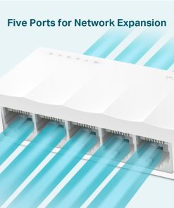 TP Link LS1005 5-Port 10/100Mbps Desktop Network preklopnik (Switch), 802.3X Flow Control, vanjsko napajanje