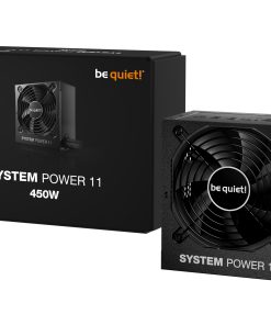 Be Quiet 450W System 11, ATX 3.1 80+ BRONZE, 2×PCIe, 5×SATA, 20+4-pina, 120mm ventilator, crno