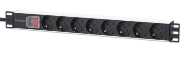 Intellinet 19" 1U Rackmount 8-Output Power Distribution Unit (PDU)