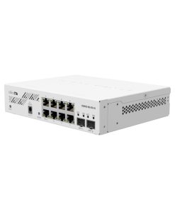 Mikrotik Cloud Smart Switch CSS610-8G-2S+IN, 8×G-LAN, 2×SFP+ cages, SwOS, desktop kućište, PSU
