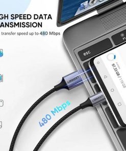 UGREEN USB-C (M) na USB-A (M) pleteni kabel MFi, 1.0m