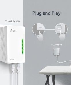 TP-Link AV600 Powerline bežični mrežni adapter, 300Mbps/600Mbps (2.4GHz), HomePlug AV, Plug and Play (TL-WPA4220 & TL-PA4010)