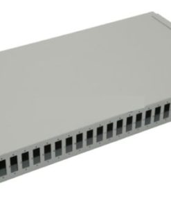 NFO Patch Panel 1U 19" - 24x SC Duplex, Pull-out, 2 trays