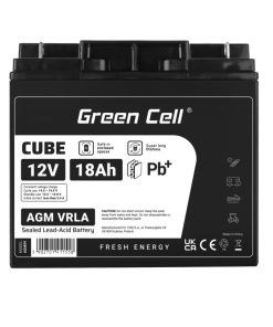 Green Cell (AGM09) baterija AGM 12V/18Ah