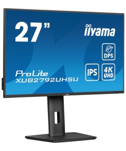 IIYAMA 27" XUB2792UHSU-B6 4K UHD (3840×2160) IPS, Pivot, 4ms, 350cd/m2, 1300:1, HDMI/DP, 3×USB-A, USB-C PD, zvučnici, crni