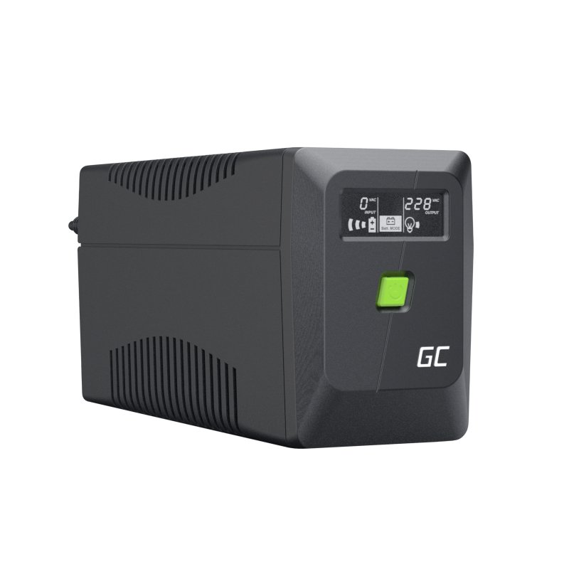 Green Cell UPS (UPSLM480) 850VA/480W, Modified sine wave, Line Interactive AVR, LCD