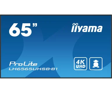 IIYAMA 65" LH6565UHSB-B1 4K UHD (3840x2160) IPS Signage 24/7, 800 cd/m2, 1200:1, Android OS, E-Share, iiSignage2