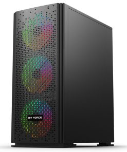 Bit Force ORION CF-4 Midi Tower RGB Gaming PC ATX kućište bez napajanja, crno