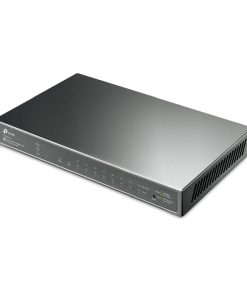 TP-Link 10-port Gigabit PoE+ Smart preklopnik (Switch), 8×10/100/1000M RJ45 ports + 2×SFP ports, metalno kućište (61W)