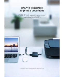 UGREEN Data Switch USB 2.0, 4 ulaza/1 izlaz, crni