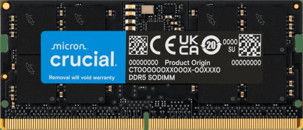 Crucial 16 GB DDR5 5600 SODIMM CL46